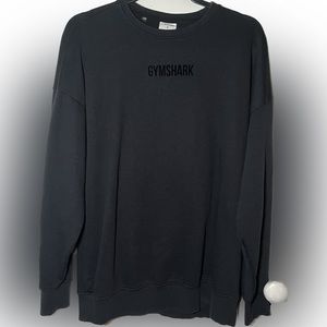 Gymshark Oversized Crewneck Black Sweatshirt
